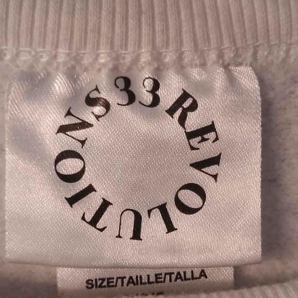 Stay Happy Graphic Sweatshirt Revolutions 33 Crewneck White - Picture 4 of 7